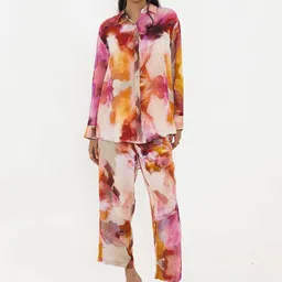 THR3Letter Tie & Dye Long Sleeve Shirt With Trouser Co-ords-picture-14