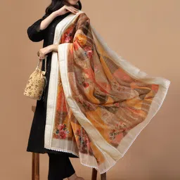Kaizen TEXO FAB Ethnic Motifs Printed Dupatta image 5