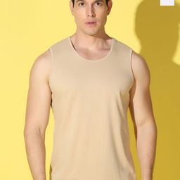 WOOSTRO Pack Of 2 Printed Combo Cotton Gym Innerwear Vests VWS26(PLAIN RUST)(HARD WHITE)-image-88