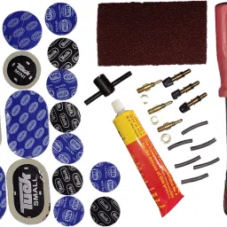 Cycle Bicycle Burst and Puncture or Swimming Tube Repairing Complete kit- 40 pcs/Components Tubed Tyre Puncture Repair Kit-image-4
