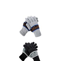 LOOM LEGACY Men Pack of 2 Acrylic Winter Gloves-image-89