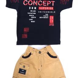 ZADMUS Boys Printed Short Sleeves Pure Cotton T-shirt With Shorts-picture-35