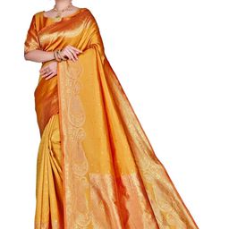 SHRIMAY Woven Design Zari Art Silk Banarasi Saree-image-97