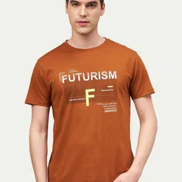 MOUNTAIN COLOURS Typography Printed Round Neck Cotton T-shirt-picture-44