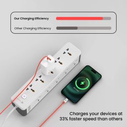 Orange Portronics Konnect Dash Max 65w Type to type c fast charging cable image 2