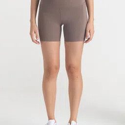 Hunnit Women Slim Fit High-Rise Training or Gym Sports Shorts with Antimicrobial Technology-image-97