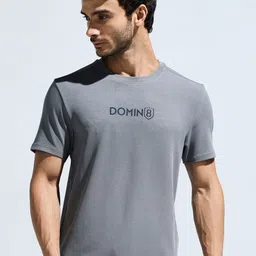 DOMIN8 Typography Printed Round Neck Regular Fit T-shirt-image-46