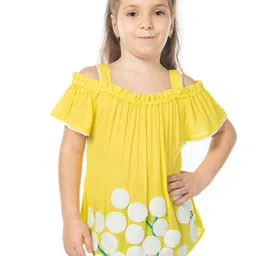 Cherry Crumble Girls Printed Embroidered Cotton Top-picture-27