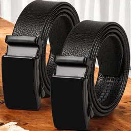 The Roadster Lifestyle Co Set Of 2 Textured Formal Belts-image-43