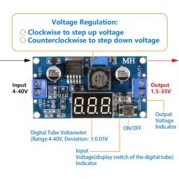 LM2596 DC-DC Step-down Buck Module with Display image 3