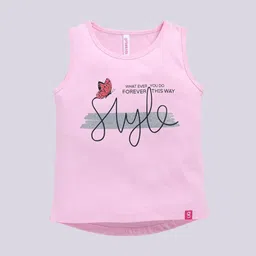 Ginie Girls Typography Printed Breathable Vest-23