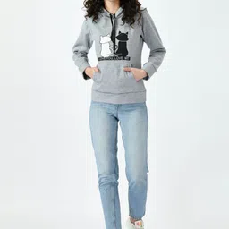 Brainbees Ravishing Women Graphic Printed Hooded Pullover Sweatshirt-picture-37