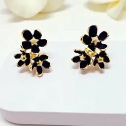 AVANT-GARDE PARIS Gold-Plated Floral Shaped Studs-image-75