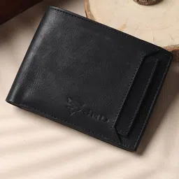 JND Men Brand Logo Textured PU Two Fold Wallet-14