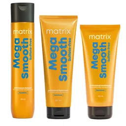 MATRIX Mega Smooth Hair Care Combo - Shampoo 350ml + Conditioner 200ml + Hair Mask 250ml-picture-16