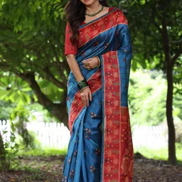 Pandadi Saree Ethnic Motifs Printed Tussar Sarees-picture-35