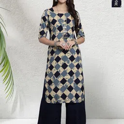 HERE&NOW Women Pack Of 2 Floral Printed Daily Straight Kurtas-image-26