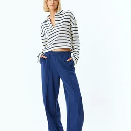 Koton Women Striped Crop Cardigan-image-99