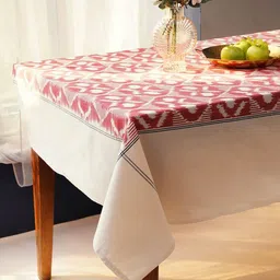 JAYPORE Red Ethnic Motifs Cotton 4-Seater Table Cover-picture-19