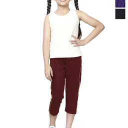 BAESD Girls Pack Of 3 Regular Fit Capris-image-61