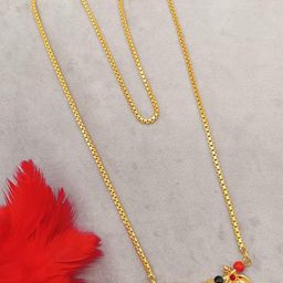 SHANKHRAJ MALL gold plated Gold-Plated Metal Mangalsutra-image-98