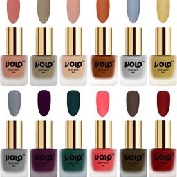 VOLO Set Of 12 Velvet Matte Nail Polish - 8 ml Each-image-68