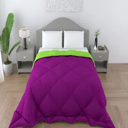 tundwal's Green & Purple Geometric Heavy Winter Double Bed Comforter-image-49