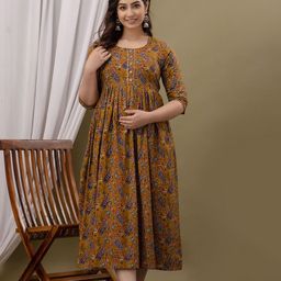BAESD Floral Print Maternity Maxi Dress-picture-15