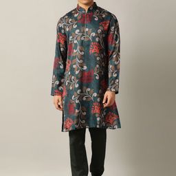 THE KURTA COMPANY Men Printed Kurta-image-45