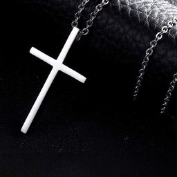APUNKA D FASHION Unisex Silver-Plated Stainless Steel Pendants With Chains-40