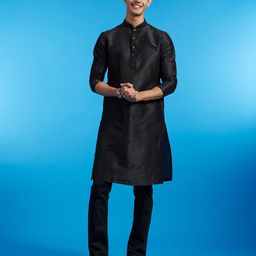 Diwas by Manyavar Men Thread Work Kurta-10