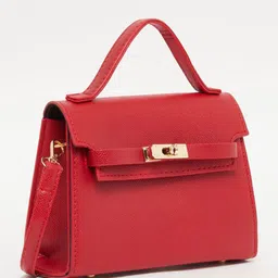 Styli Women Red Colour With Cut Work Shoulder Bag-34
