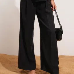 Tokyo Talkies Women Loose Fit Regular Trousers-image-61