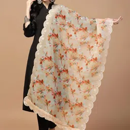 Kaizen TEXO FAB Printed Organza Dupatta-93