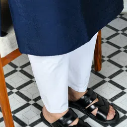 STEPHORN Comfort Leather Slippers for Men with Stylish Cross-Strap Design and Cushioned Sole-image-82