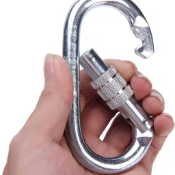 Snap/Spring Hooks with Round Lock and Regular Lock -Heavy Locking Carabiner-image-2