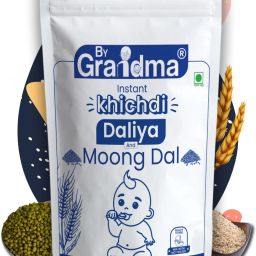Moong dal Instant khichdi Mix Baby Food for 8 month babies | Organic Baby Food Broken Wheat and Moong Dal Flavor| Instant Cereal Mix For Babies | Preservative Free Multigrain Baby Food Cereal-8
