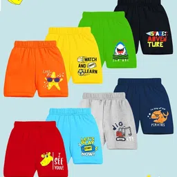 YK Boys Pack of 8 Printed Shorts-picture-39