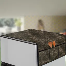 The Furnishing Tree Coffee Brown Printed Refrigerator Cover-picture-21