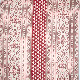 Ratan Cart White & Red Printed Rectangular Table Runner image 4