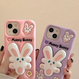 CASE CREATION iPhone 14 Pro 3D Money Bunny Rabbit Pop Bumper Case image 5