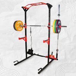 Power Squat Rack Heavy-Duty Adjustable Frame, Home Gym Combo-34
