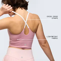 CAVA Pink Cross Back Medium Coverage Sports Bra image 4