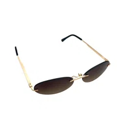 QUE UNIVERSE Unisex Brown UV Protected Lens Eclipse Noir Sunglasses-43