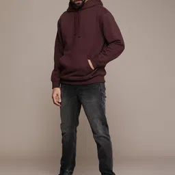 The Roadster Lifestyle Co. Men Hooded Ribbed Pullover Sweatshirt-image-106