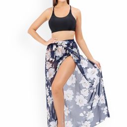 CrossKulture Floral Printed Cover Up Sarong-picture-44