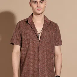 Anouk Men Smart Floral Opaque Printed Casual Shirt-image-54