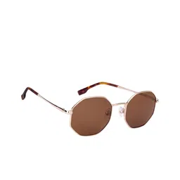 John Jacobs Unisex Sunglasses with Polarised and UV Protected Lens 222547-Brown-57