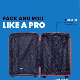 Polo Class Set Of 4 Textured Hard-Sided Trolley Suitcase With Vanity image 2