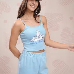 Tokyo Talkies Printed Pure Pure Cotton Top With Shorts Co-Ords-picture-43
